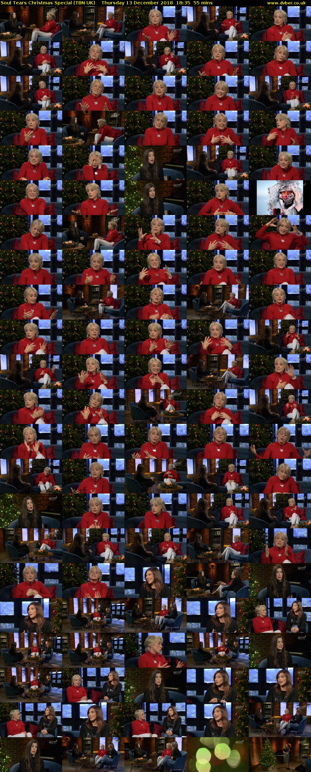 Soul Tears Christmas Special (TBN UK) Thursday 13 December 2018 18:35 - 19:30