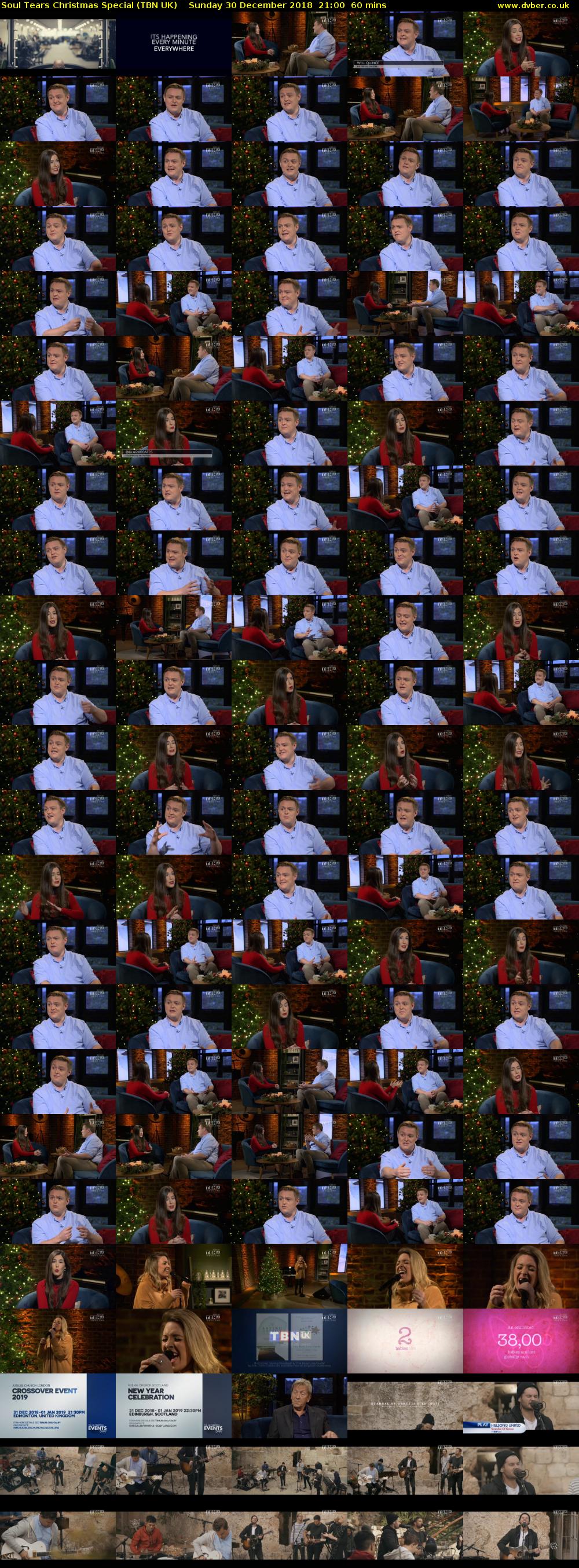 Soul Tears Christmas Special (TBN UK) Sunday 30 December 2018 21:00 - 22:00