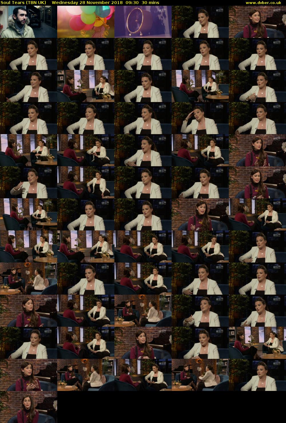 Soul Tears (TBN UK) Wednesday 28 November 2018 09:30 - 10:00