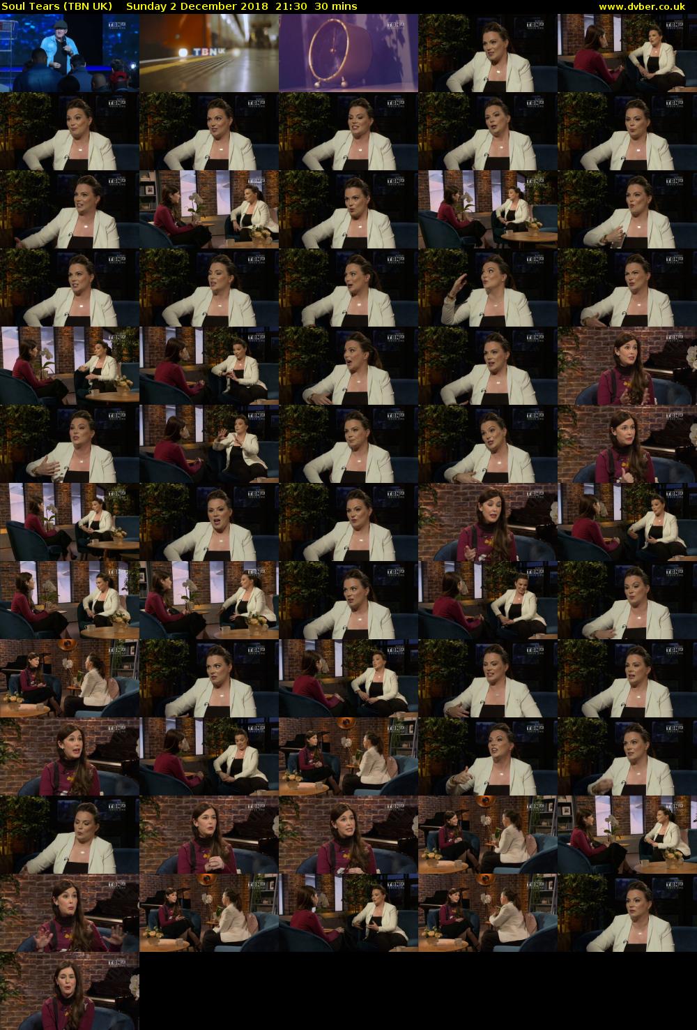 Soul Tears (TBN UK) Sunday 2 December 2018 21:30 - 22:00