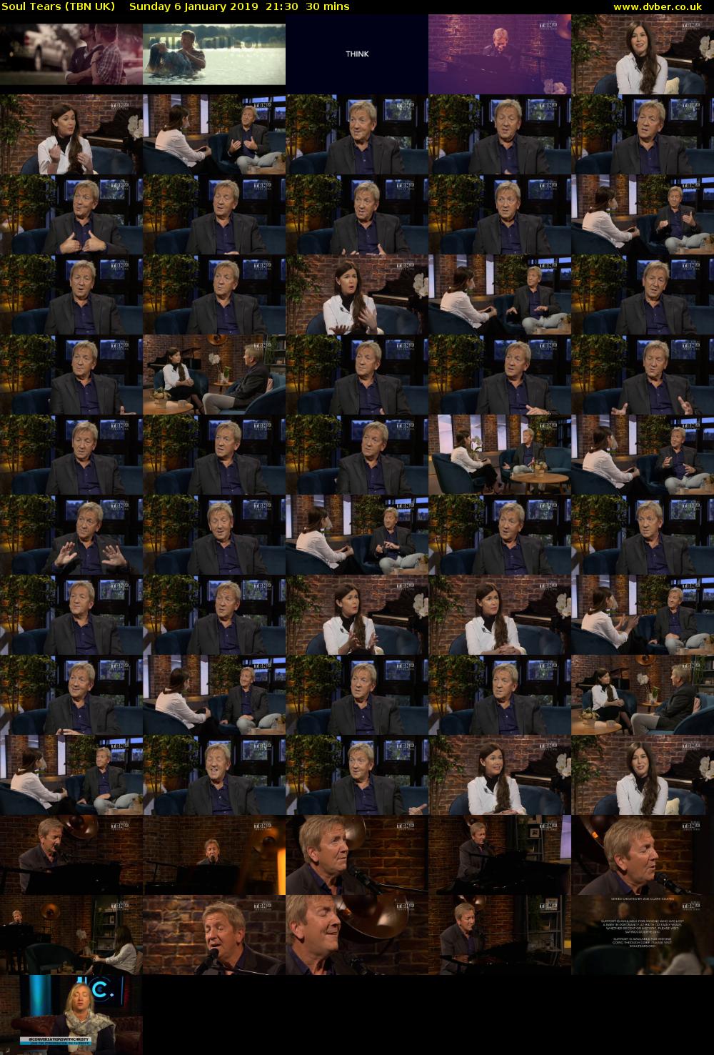 Soul Tears (TBN UK) Sunday 6 January 2019 21:30 - 22:00