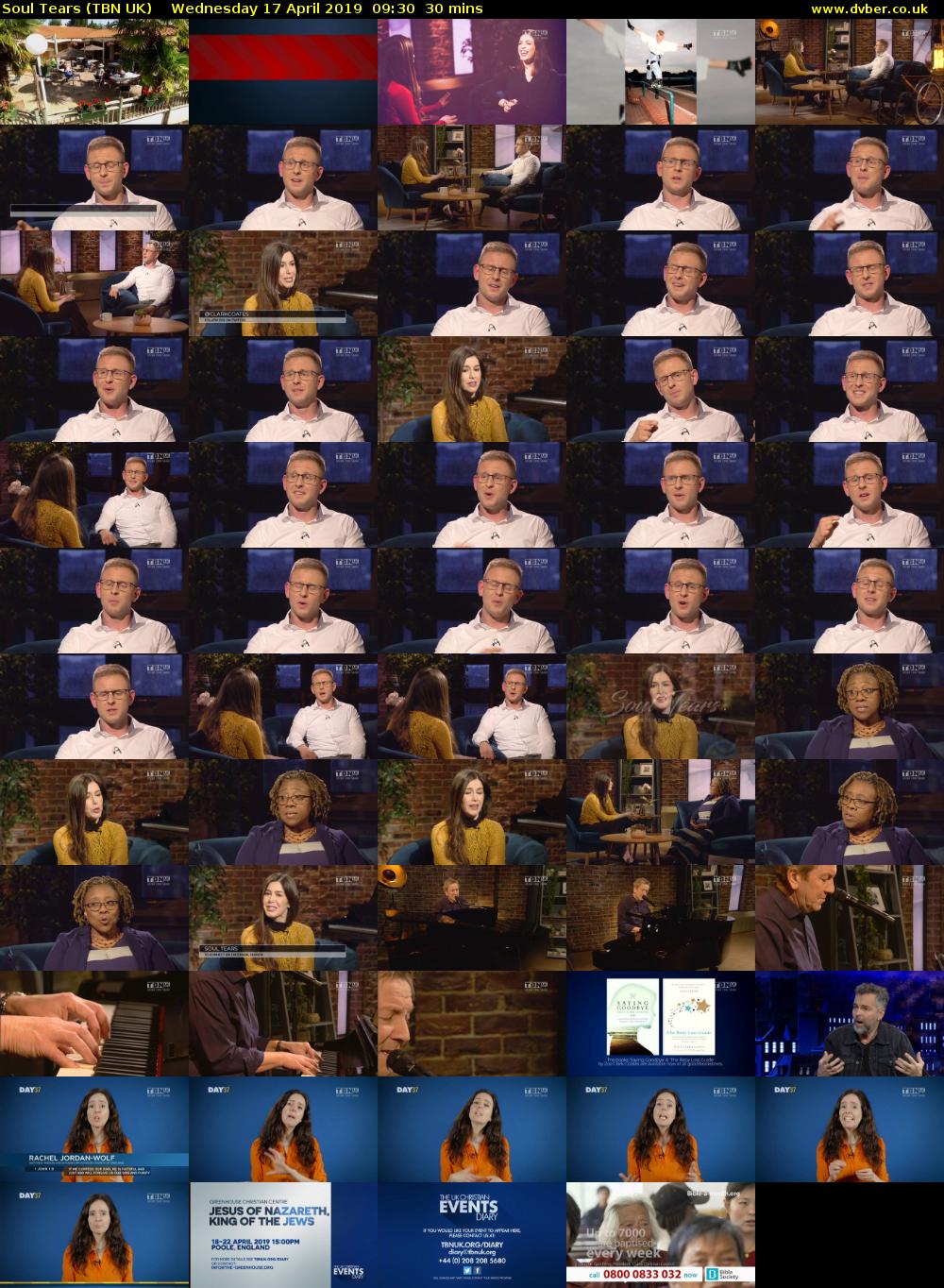 Soul Tears (TBN UK) Wednesday 17 April 2019 09:30 - 10:00