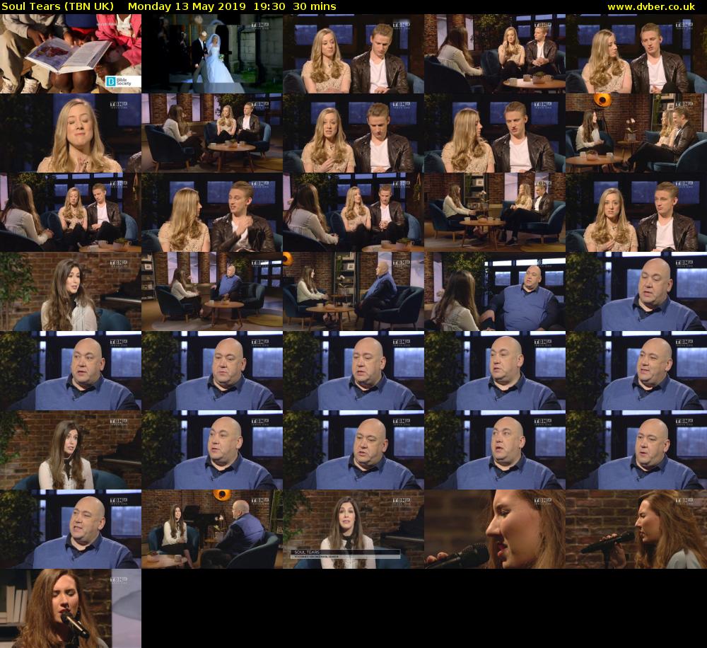 Soul Tears (TBN UK) Monday 13 May 2019 19:30 - 20:00