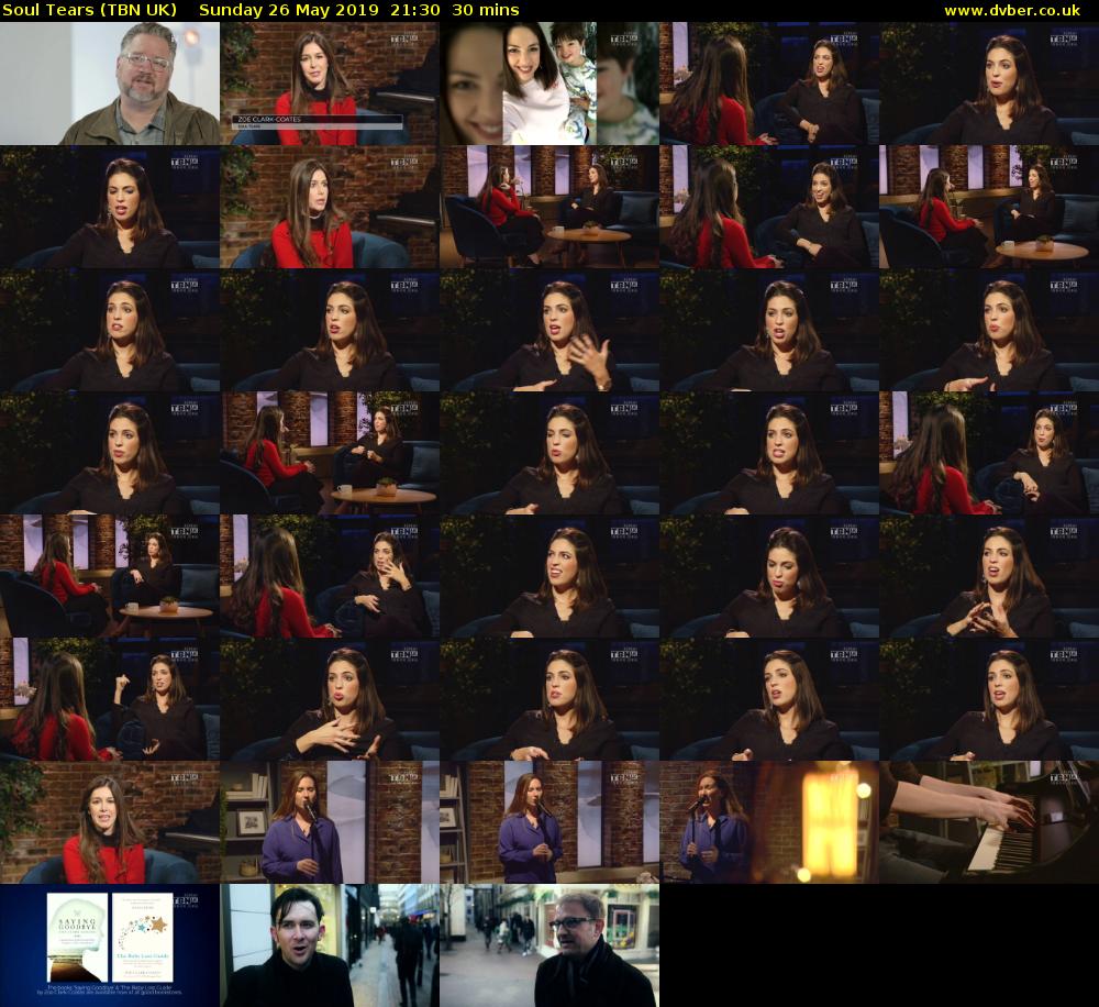 Soul Tears (TBN UK) Sunday 26 May 2019 21:30 - 22:00