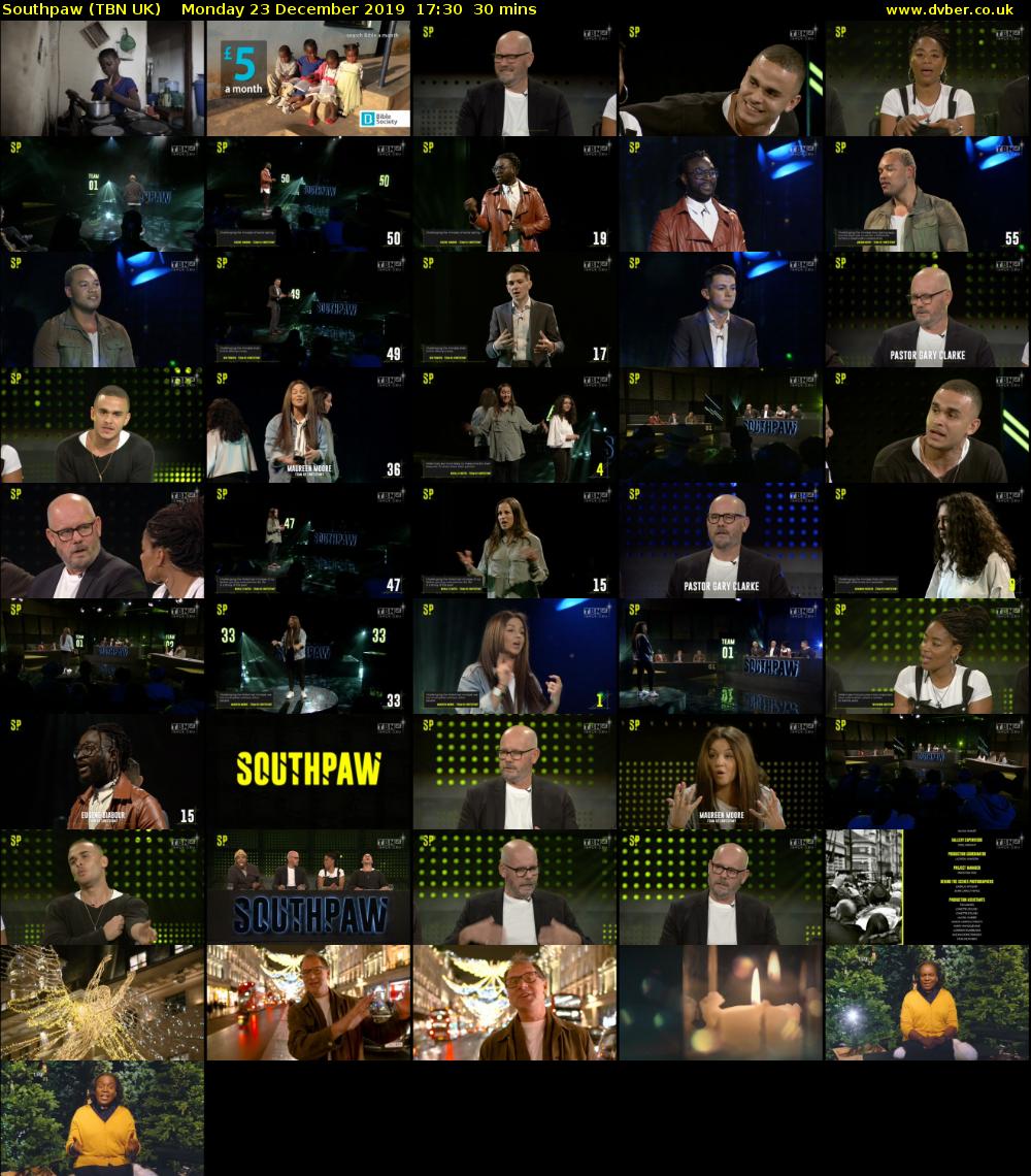 Southpaw (TBN UK) Monday 23 December 2019 17:30 - 18:00