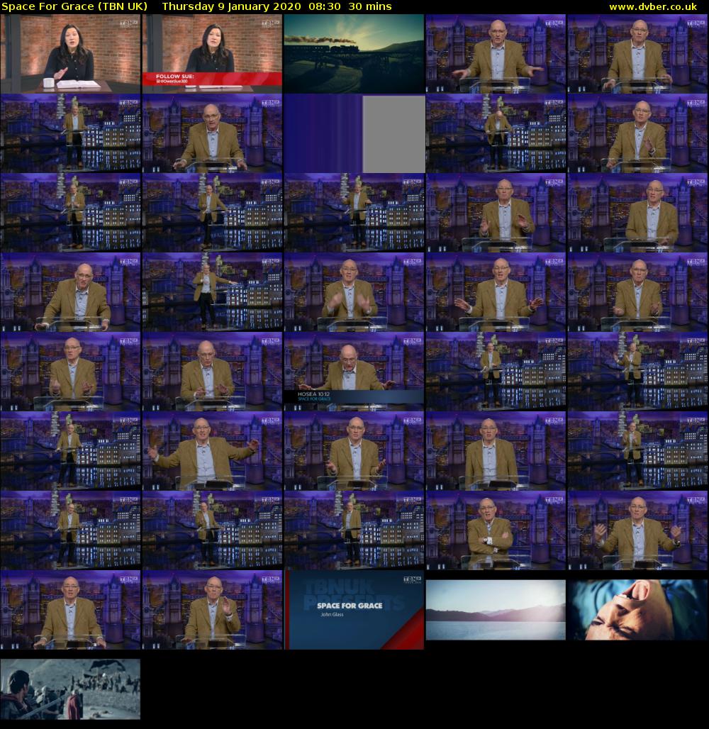 Space For Grace (TBN UK) Thursday 9 January 2020 08:30 - 09:00