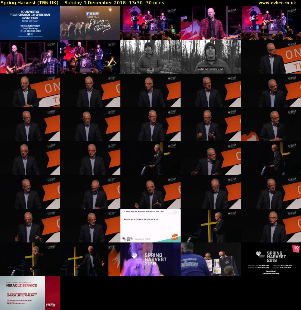 Spring Harvest (TBN UK) Sunday 9 December 2018 13:30 - 14:00