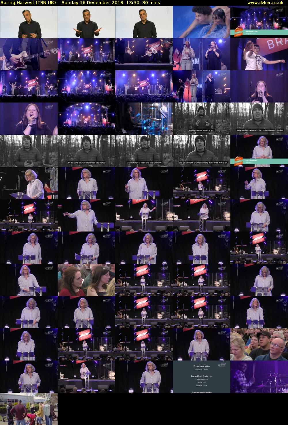 Spring Harvest (TBN UK) Sunday 16 December 2018 13:30 - 14:00