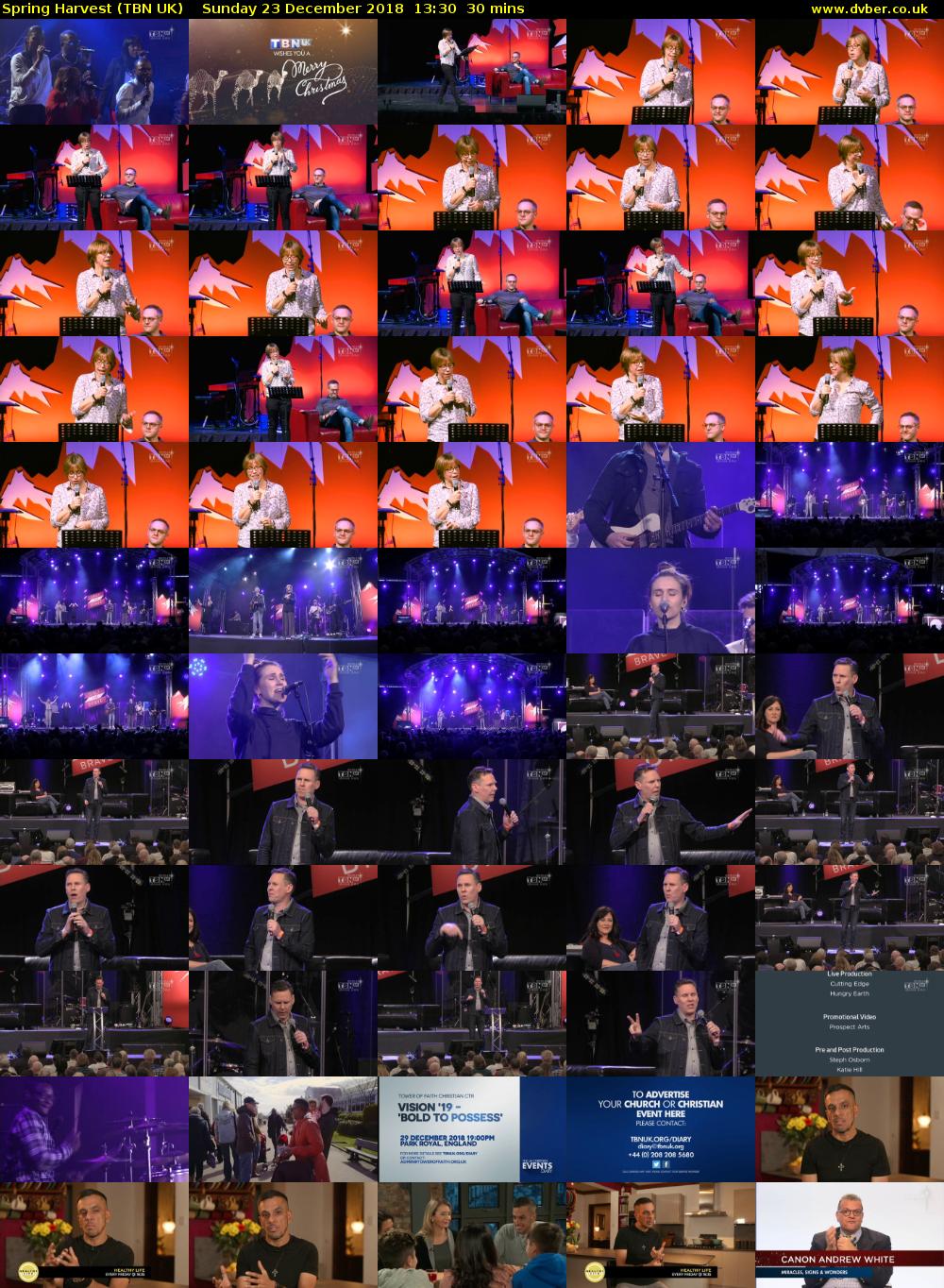 Spring Harvest (TBN UK) Sunday 23 December 2018 13:30 - 14:00