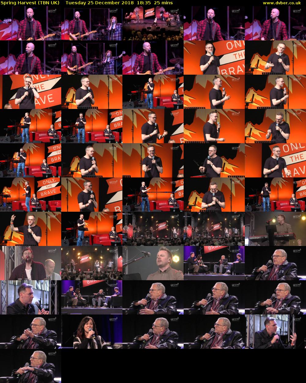 Spring Harvest (TBN UK) Tuesday 25 December 2018 18:35 - 19:00