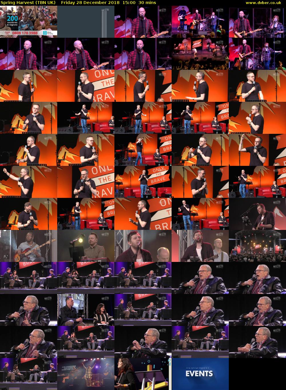 Spring Harvest (TBN UK) Friday 28 December 2018 15:00 - 15:30