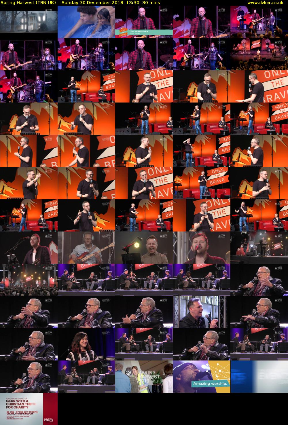 Spring Harvest (TBN UK) Sunday 30 December 2018 13:30 - 14:00