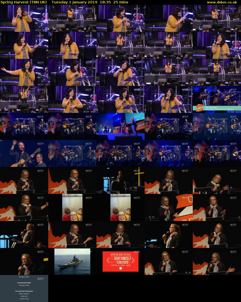 Spring Harvest (TBN UK) Tuesday 1 January 2019 18:35 - 19:00