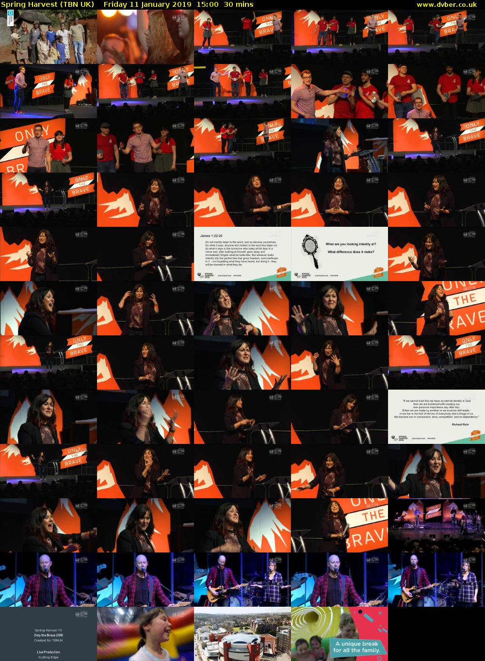 Spring Harvest (TBN UK) Friday 11 January 2019 15:00 - 15:30