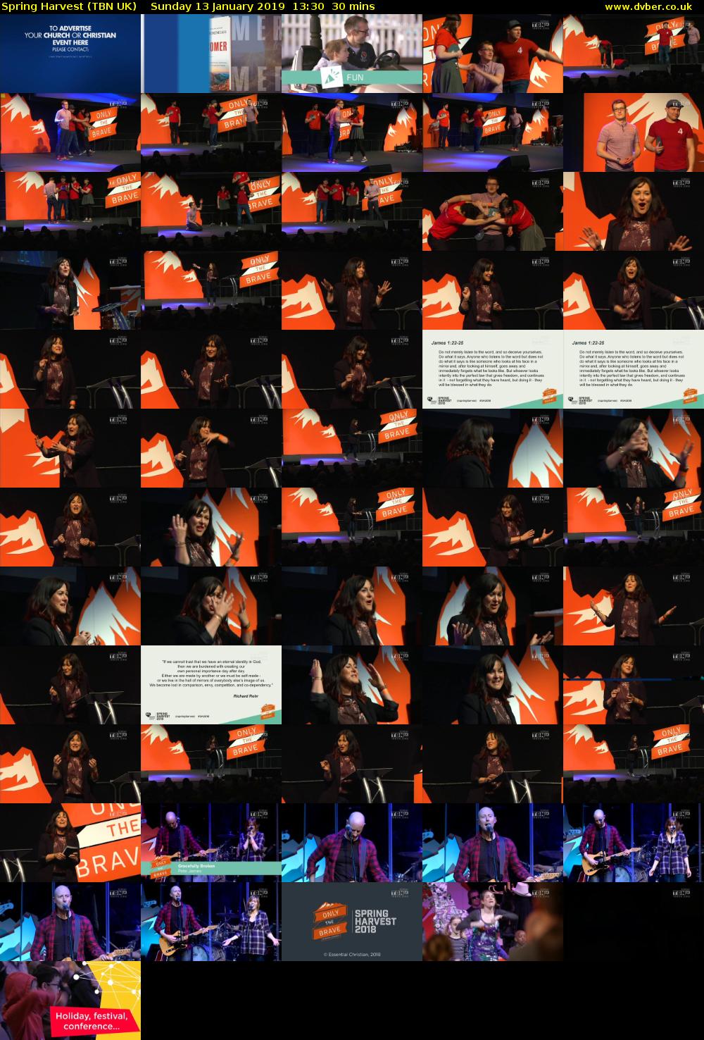 Spring Harvest (TBN UK) Sunday 13 January 2019 13:30 - 14:00