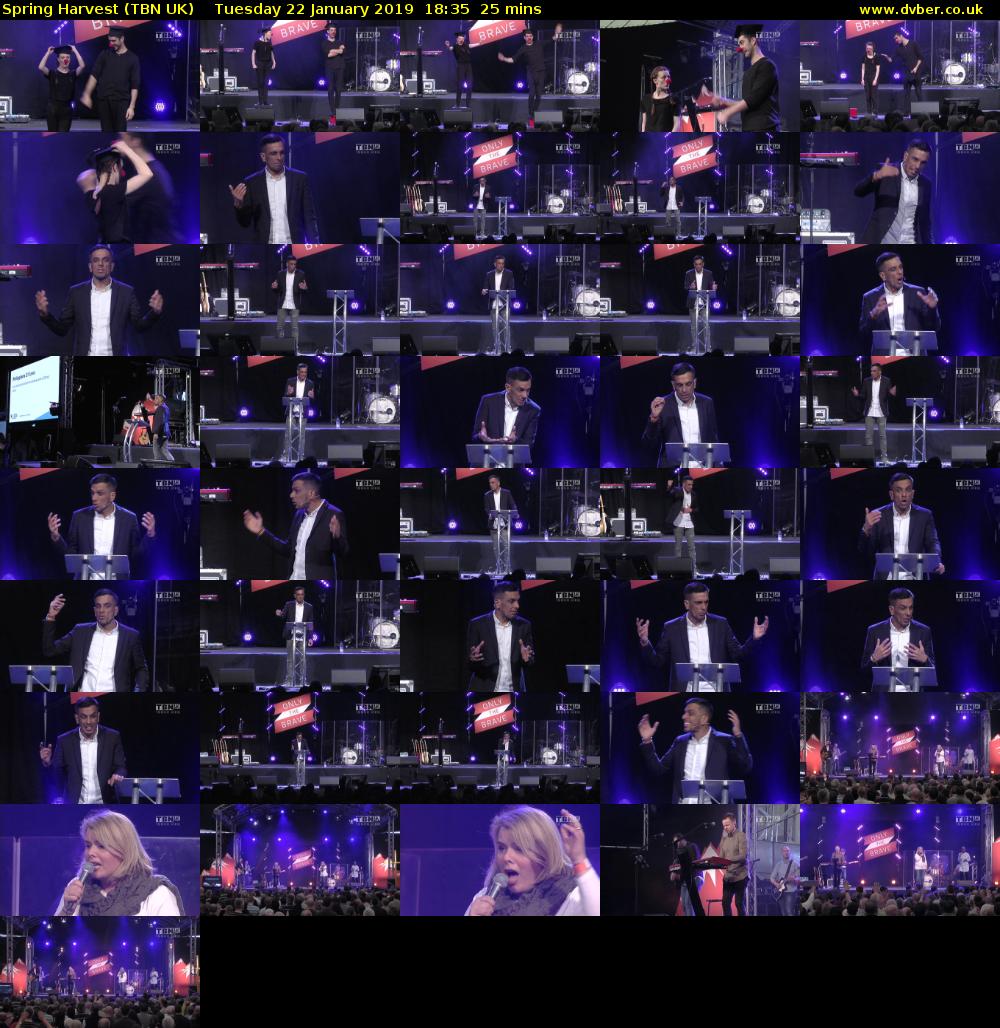 Spring Harvest (TBN UK) Tuesday 22 January 2019 18:35 - 19:00
