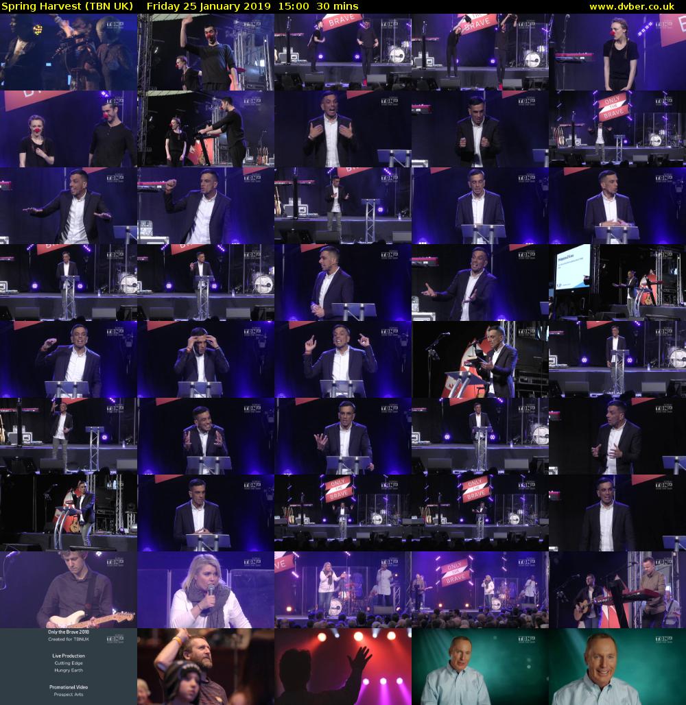 Spring Harvest (TBN UK) Friday 25 January 2019 15:00 - 15:30