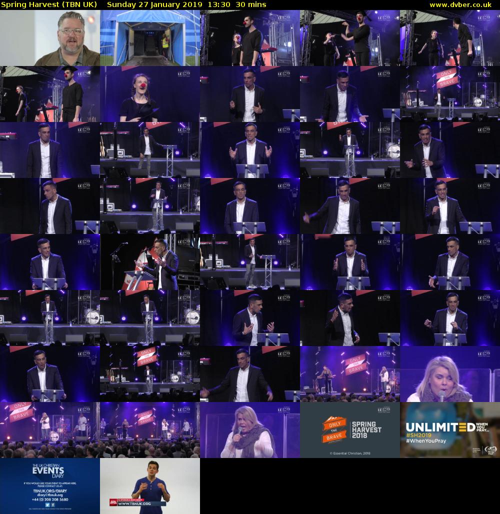 Spring Harvest (TBN UK) Sunday 27 January 2019 13:30 - 14:00