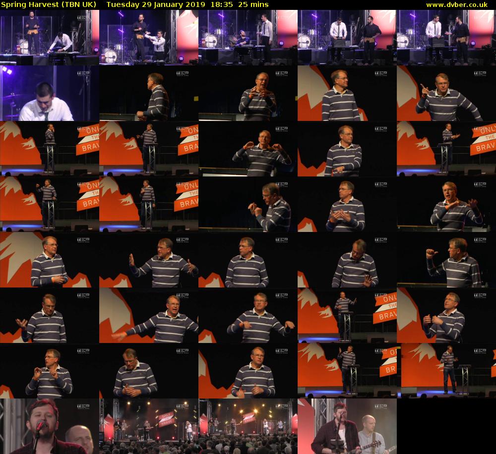 Spring Harvest (TBN UK) Tuesday 29 January 2019 18:35 - 19:00