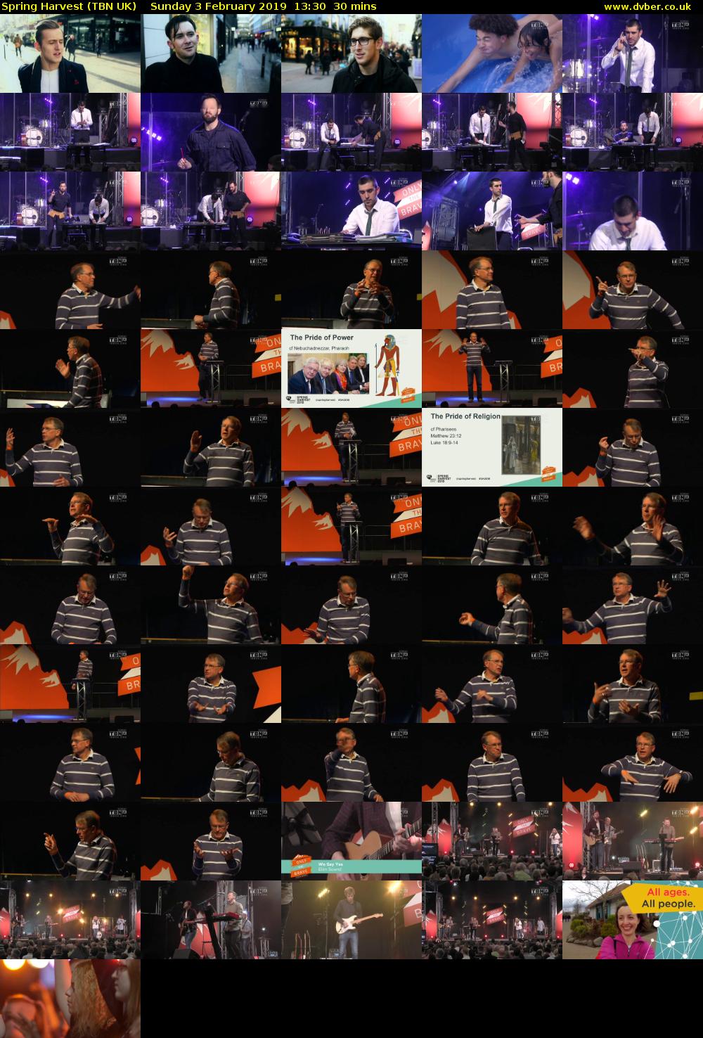 Spring Harvest (TBN UK) Sunday 3 February 2019 13:30 - 14:00