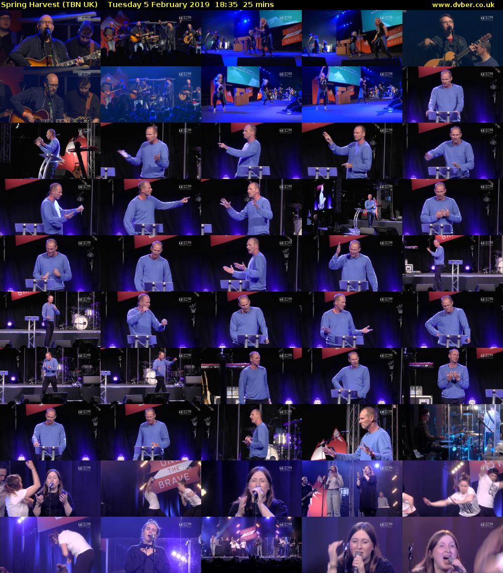 Spring Harvest (TBN UK) Tuesday 5 February 2019 18:35 - 19:00