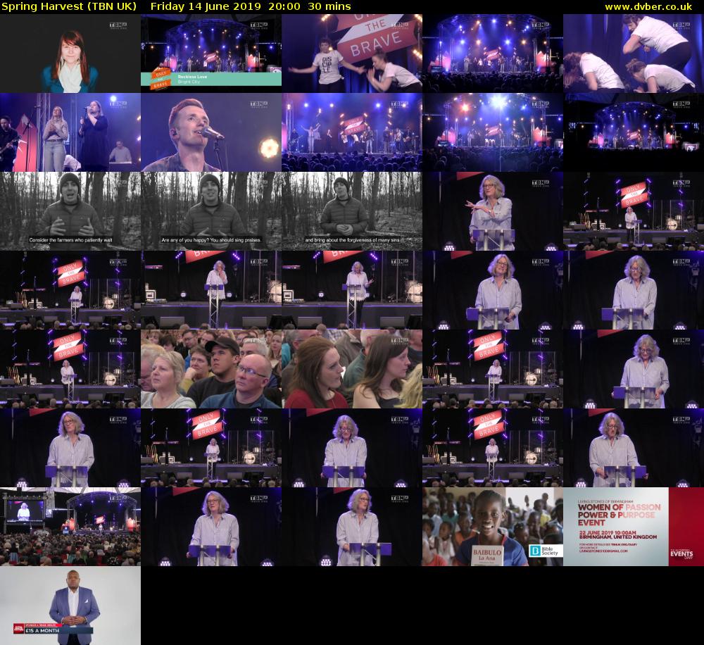 Spring Harvest (TBN UK) Friday 14 June 2019 20:00 - 20:30