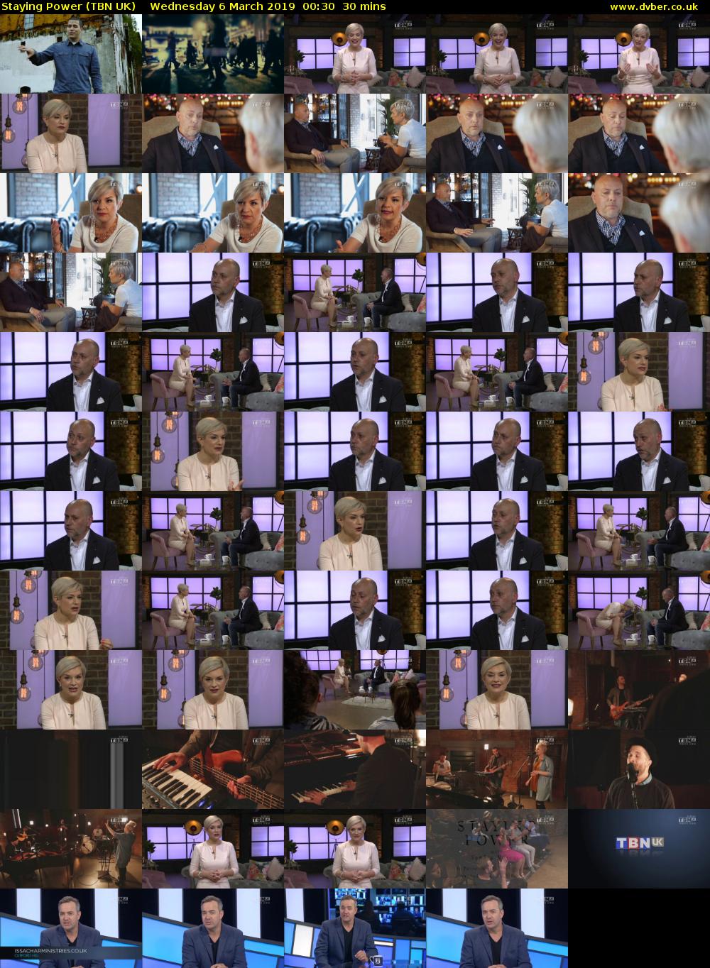Staying Power (TBN UK) Wednesday 6 March 2019 00:30 - 01:00