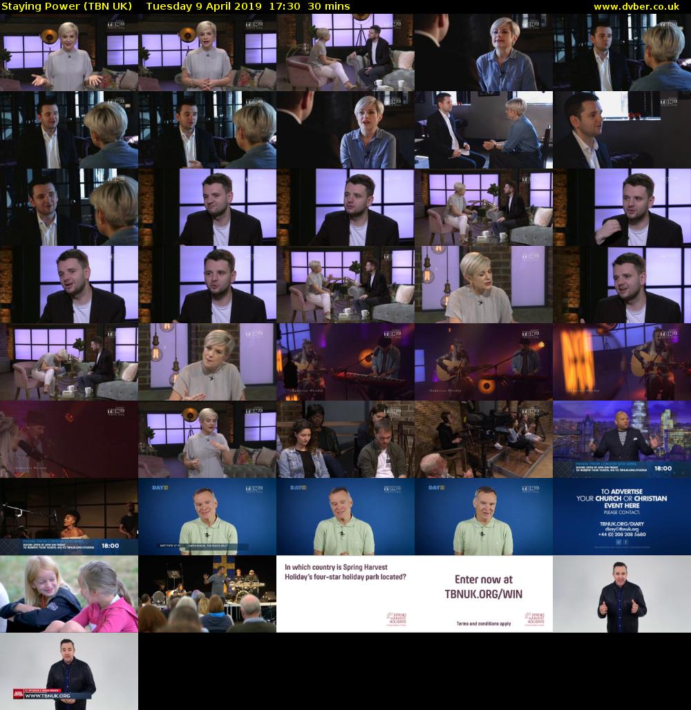 Staying Power (TBN UK) Tuesday 9 April 2019 17:30 - 18:00