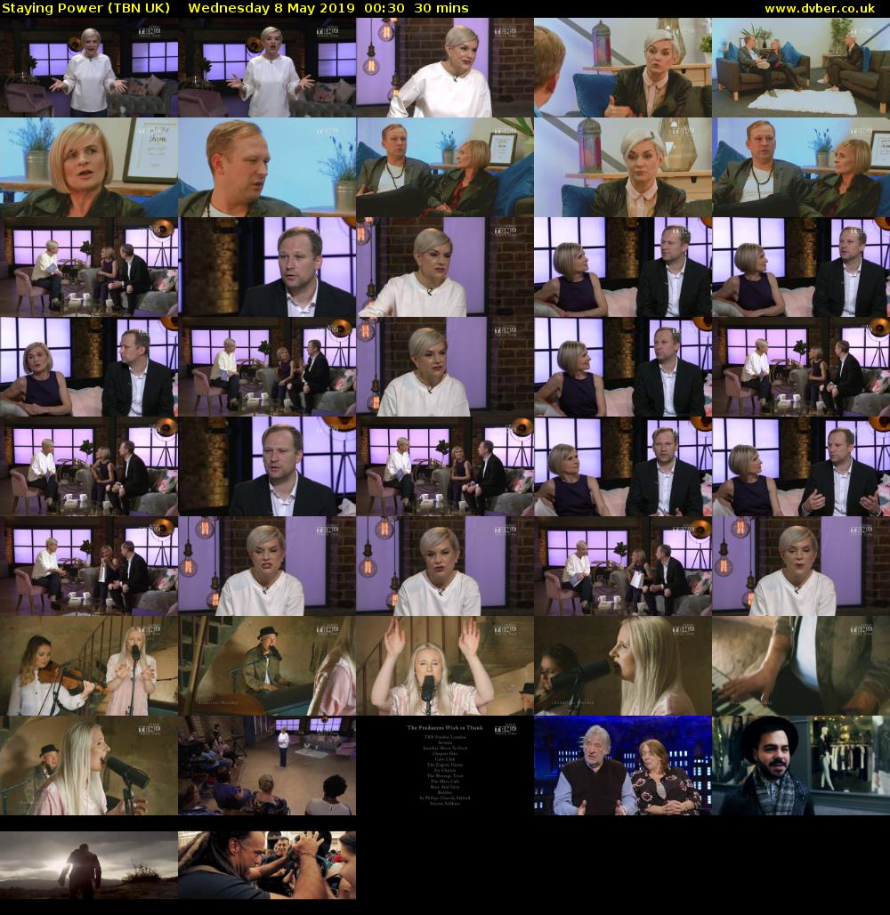 Staying Power (TBN UK) Wednesday 8 May 2019 00:30 - 01:00