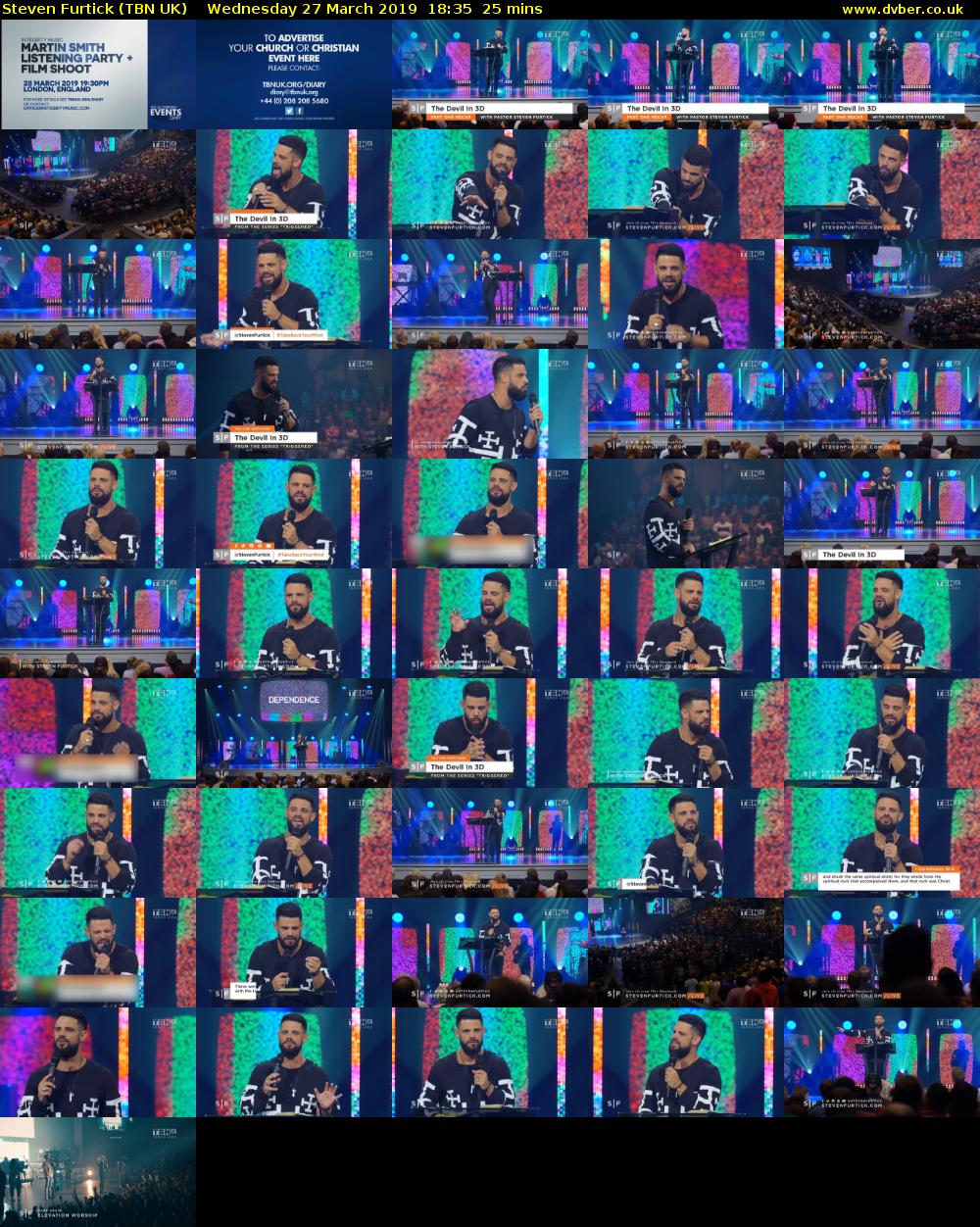 Steven Furtick (TBN UK) Wednesday 27 March 2019 18:35 - 19:00