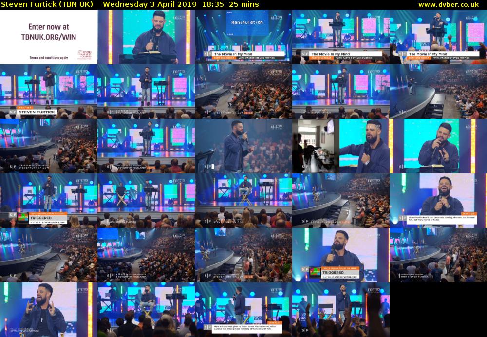 Steven Furtick (TBN UK) Wednesday 3 April 2019 18:35 - 19:00