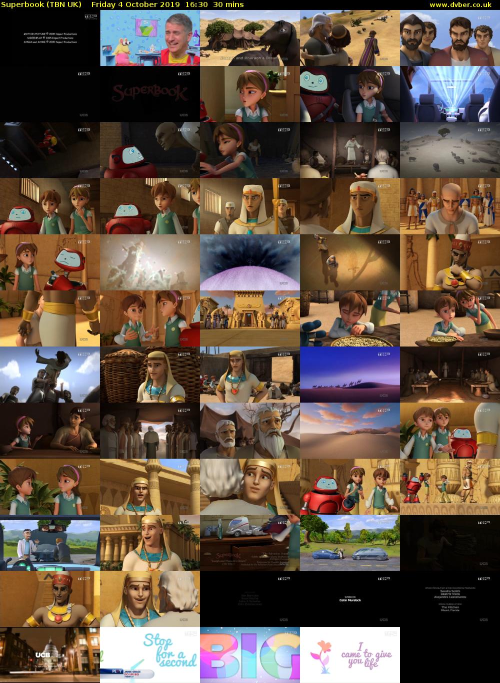 Superbook (TBN UK) Friday 4 October 2019 16:30 - 17:00