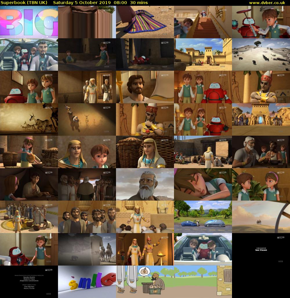 Superbook (TBN UK) Saturday 5 October 2019 08:00 - 08:30
