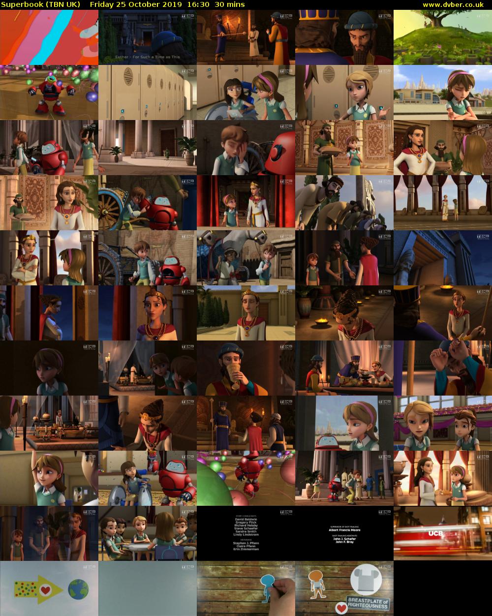 Superbook (TBN UK) Friday 25 October 2019 16:30 - 17:00