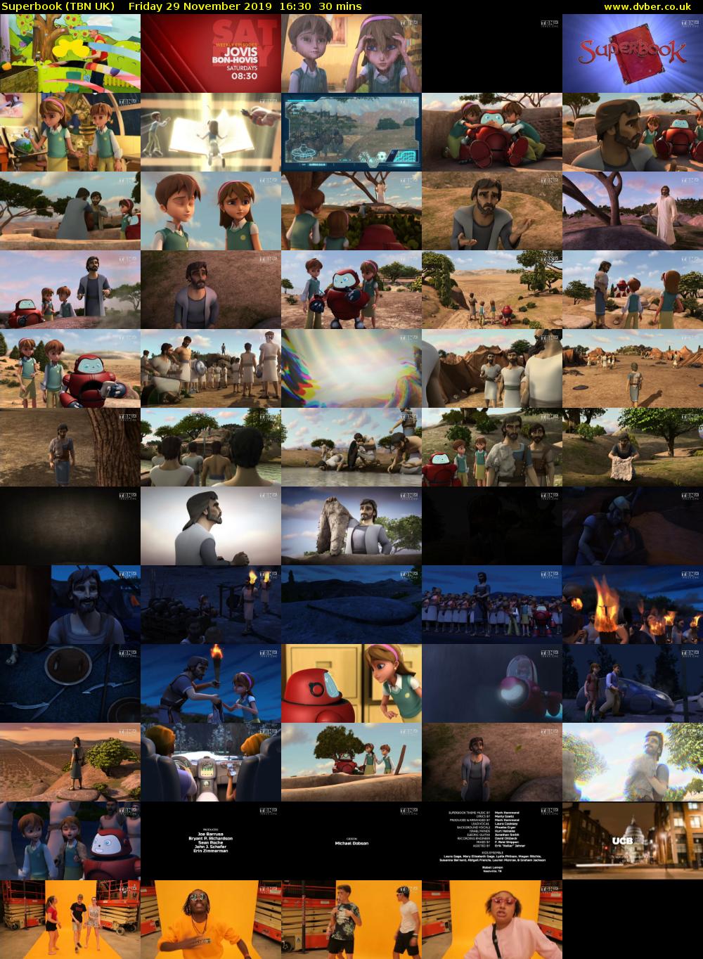 Superbook (TBN UK) Friday 29 November 2019 16:30 - 17:00