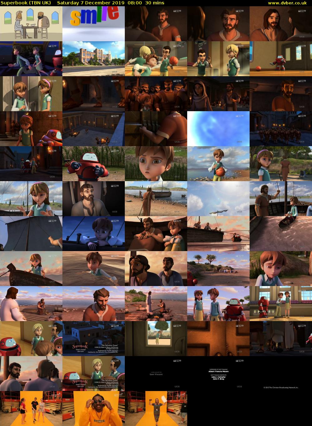Superbook (TBN UK) Saturday 7 December 2019 08:00 - 08:30