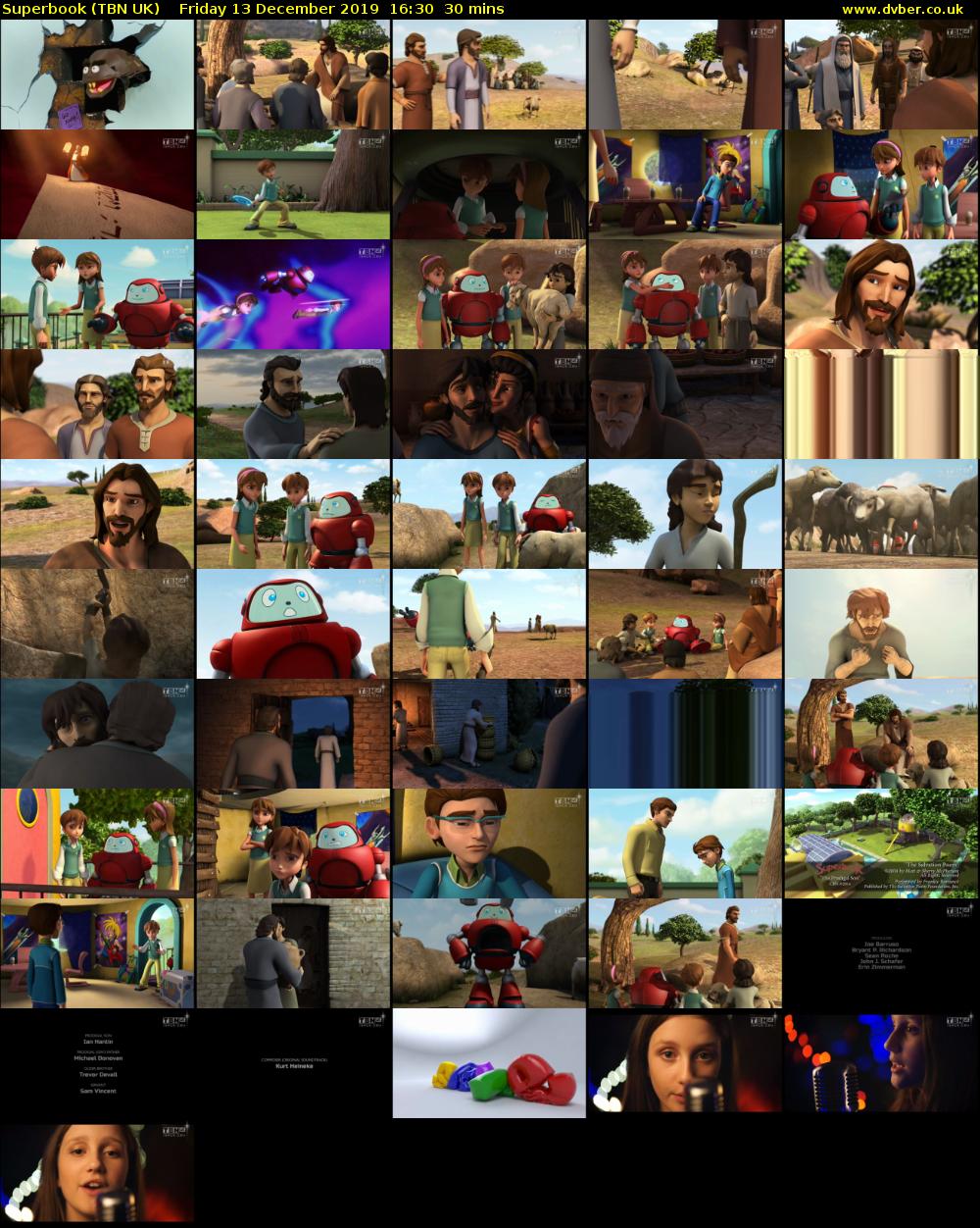 Superbook (TBN UK) Friday 13 December 2019 16:30 - 17:00