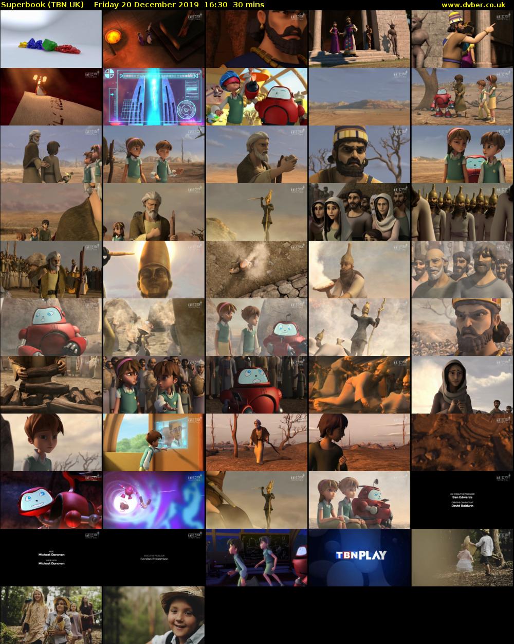 Superbook (TBN UK) Friday 20 December 2019 16:30 - 17:00