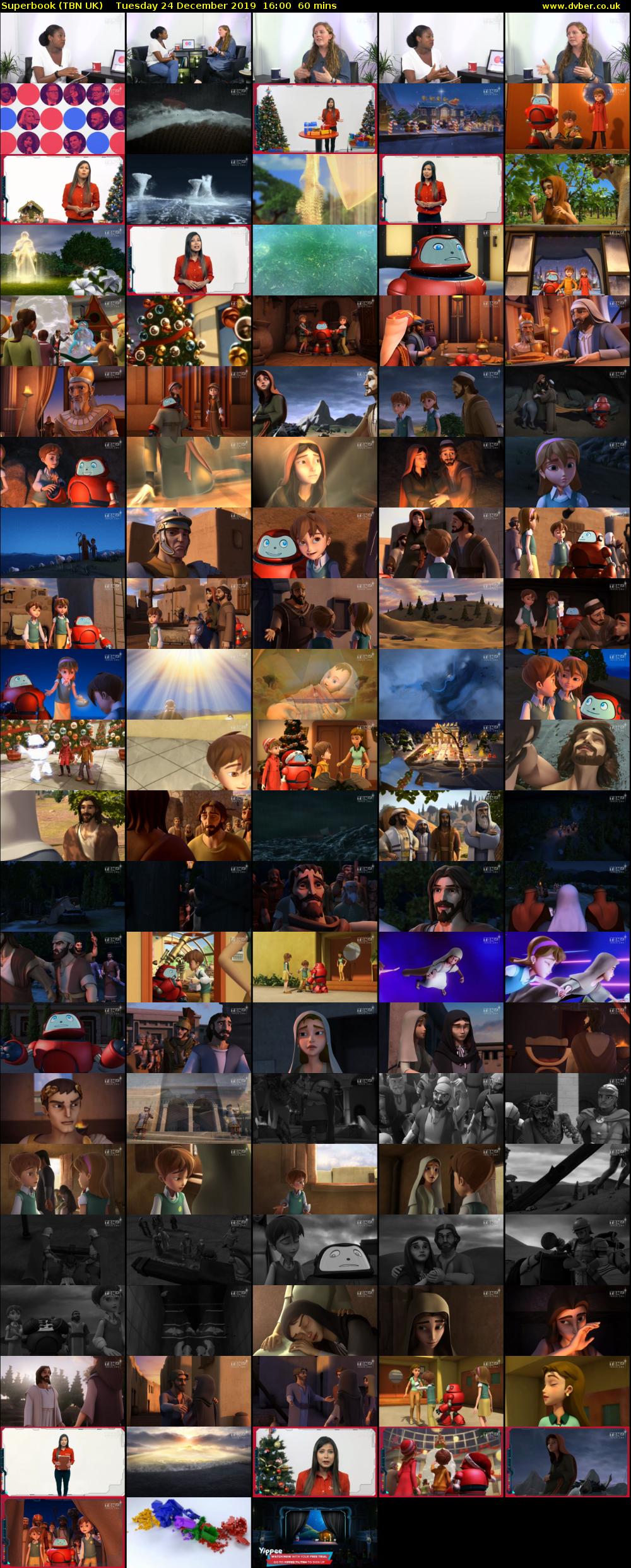 Superbook (TBN UK) Tuesday 24 December 2019 16:00 - 17:00