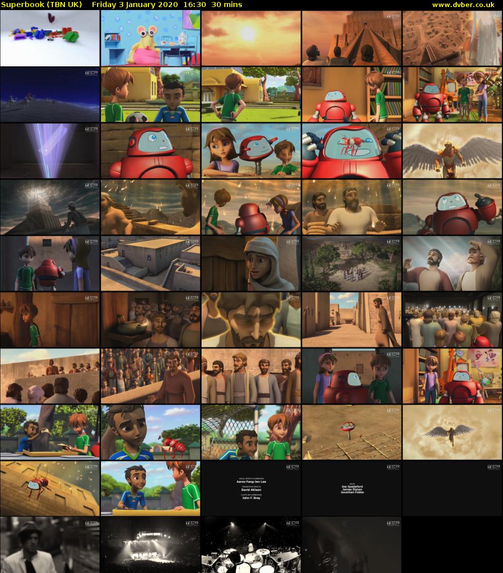 Superbook (TBN UK) Friday 3 January 2020 16:30 - 17:00