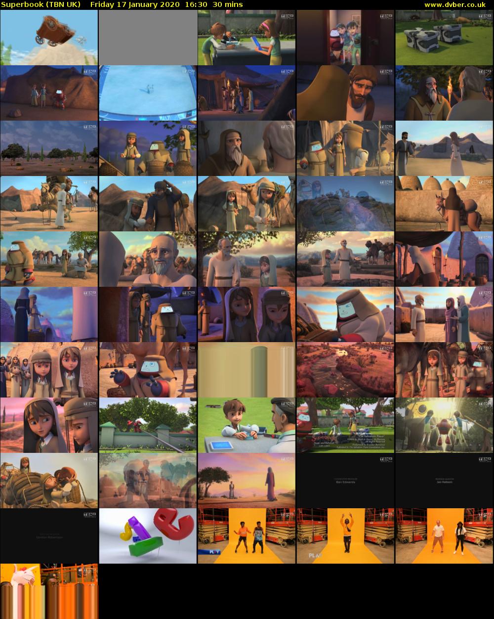 Superbook (TBN UK) Friday 17 January 2020 16:30 - 17:00