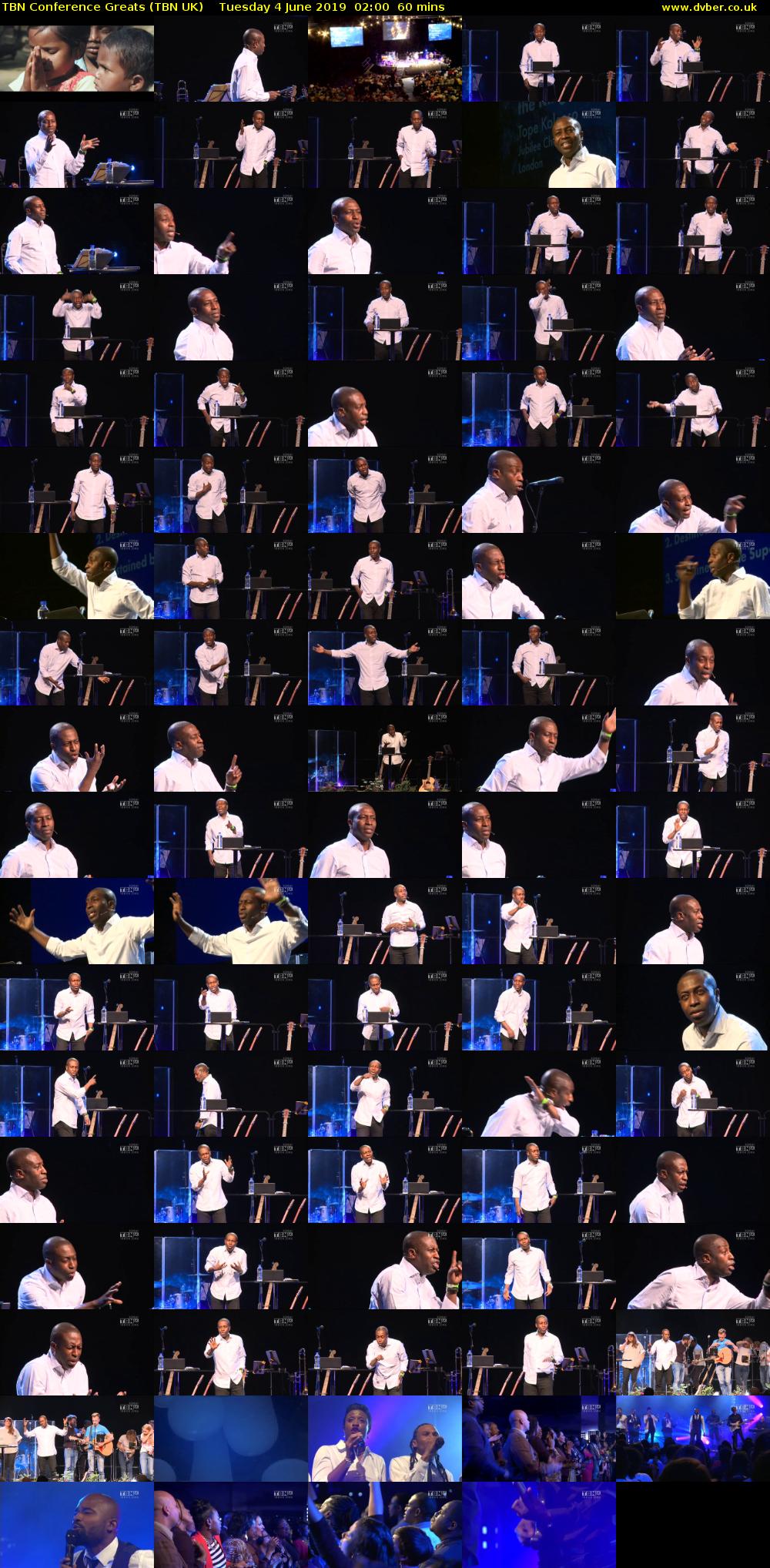 TBN Conference Greats (TBN UK) Tuesday 4 June 2019 02:00 - 03:00
