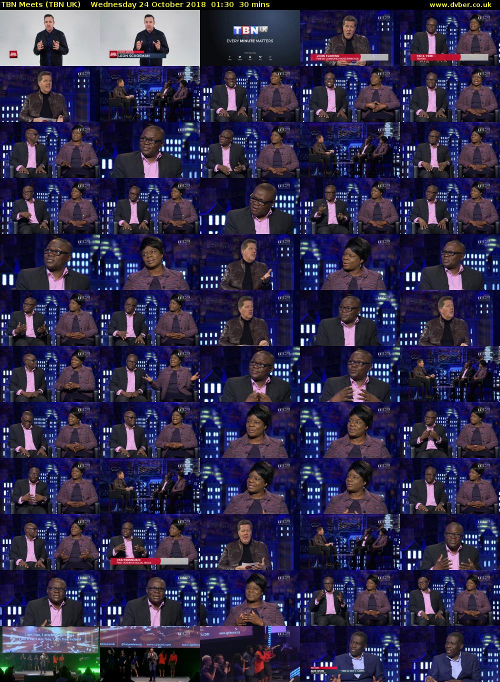 TBN Meets (TBN UK) Wednesday 24 October 2018 01:30 - 02:00