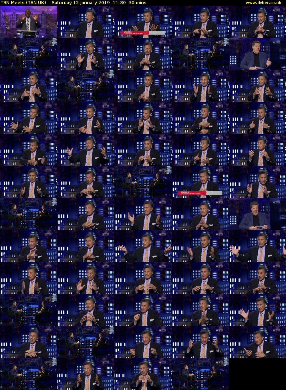 TBN Meets (TBN UK) Saturday 12 January 2019 11:30 - 12:00