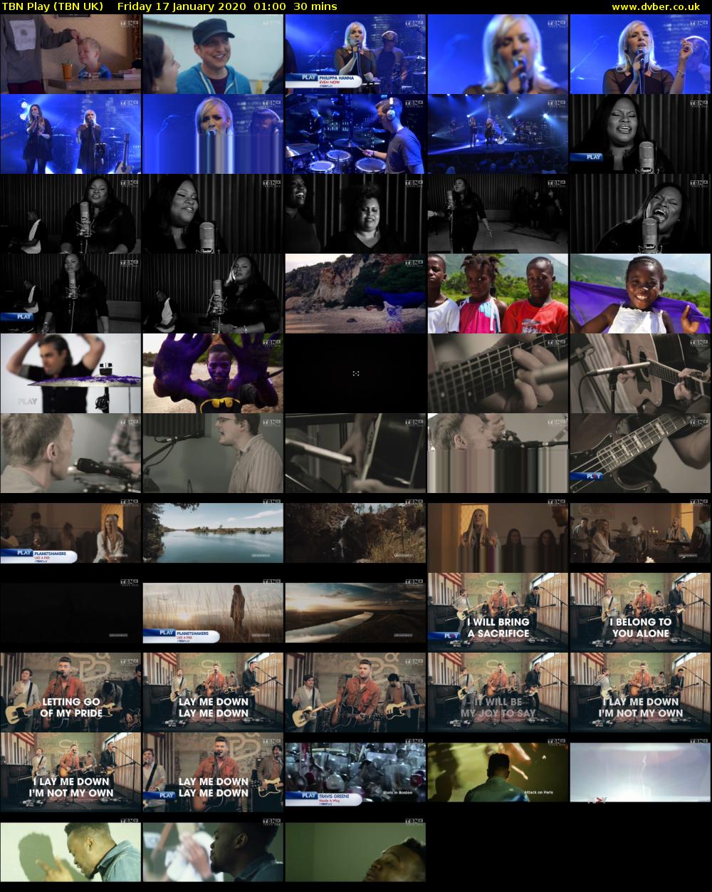 TBN Play (TBN UK) Friday 17 January 2020 01:00 - 01:30