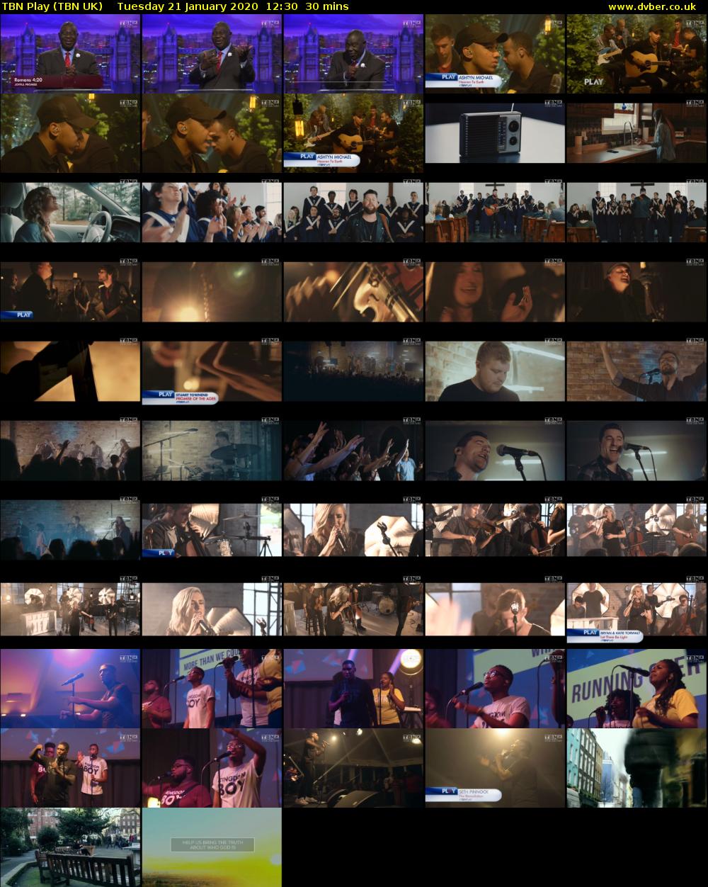 TBN Play (TBN UK) Tuesday 21 January 2020 12:30 - 13:00