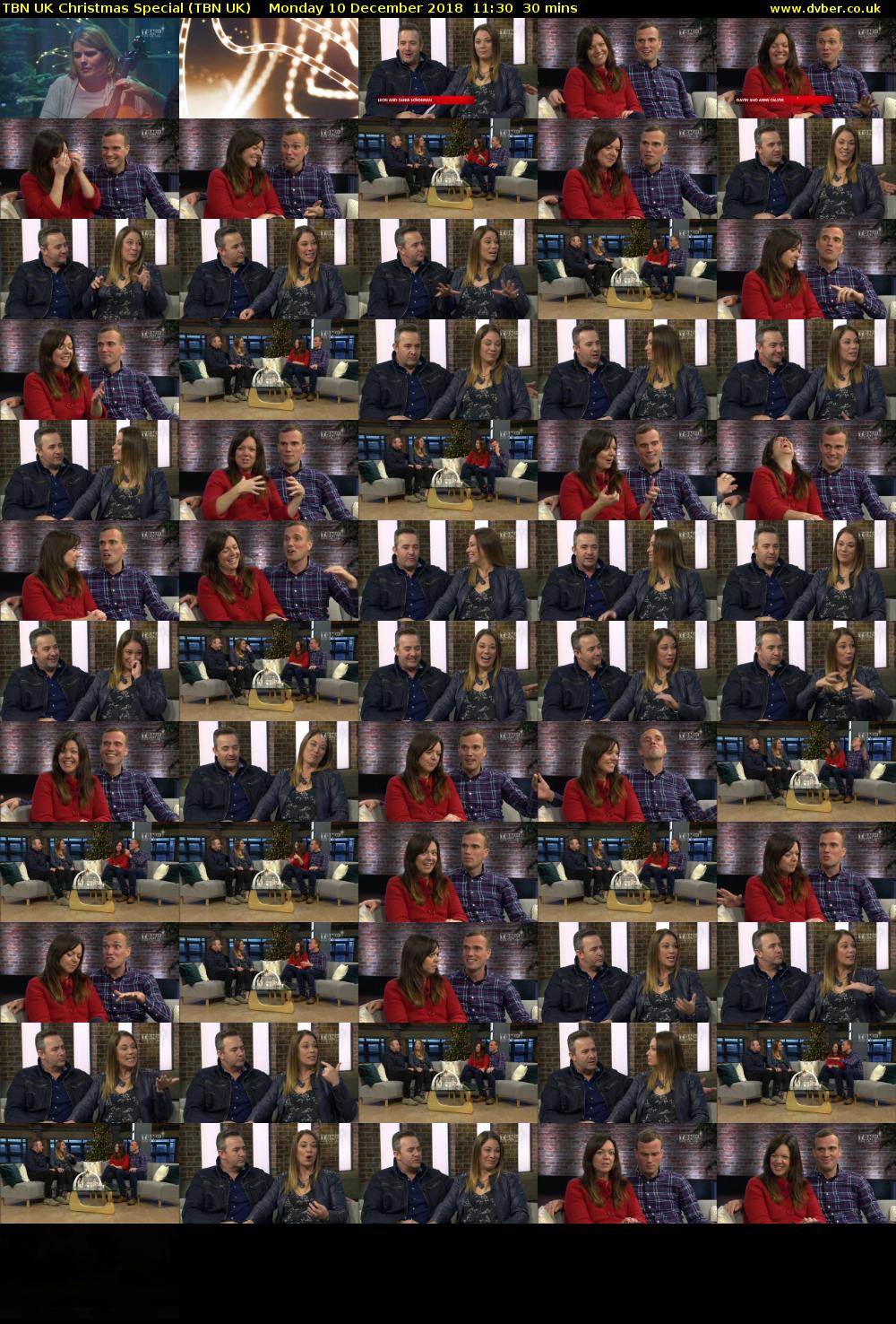 TBN UK Christmas Special (TBN UK) Monday 10 December 2018 11:30 - 12:00