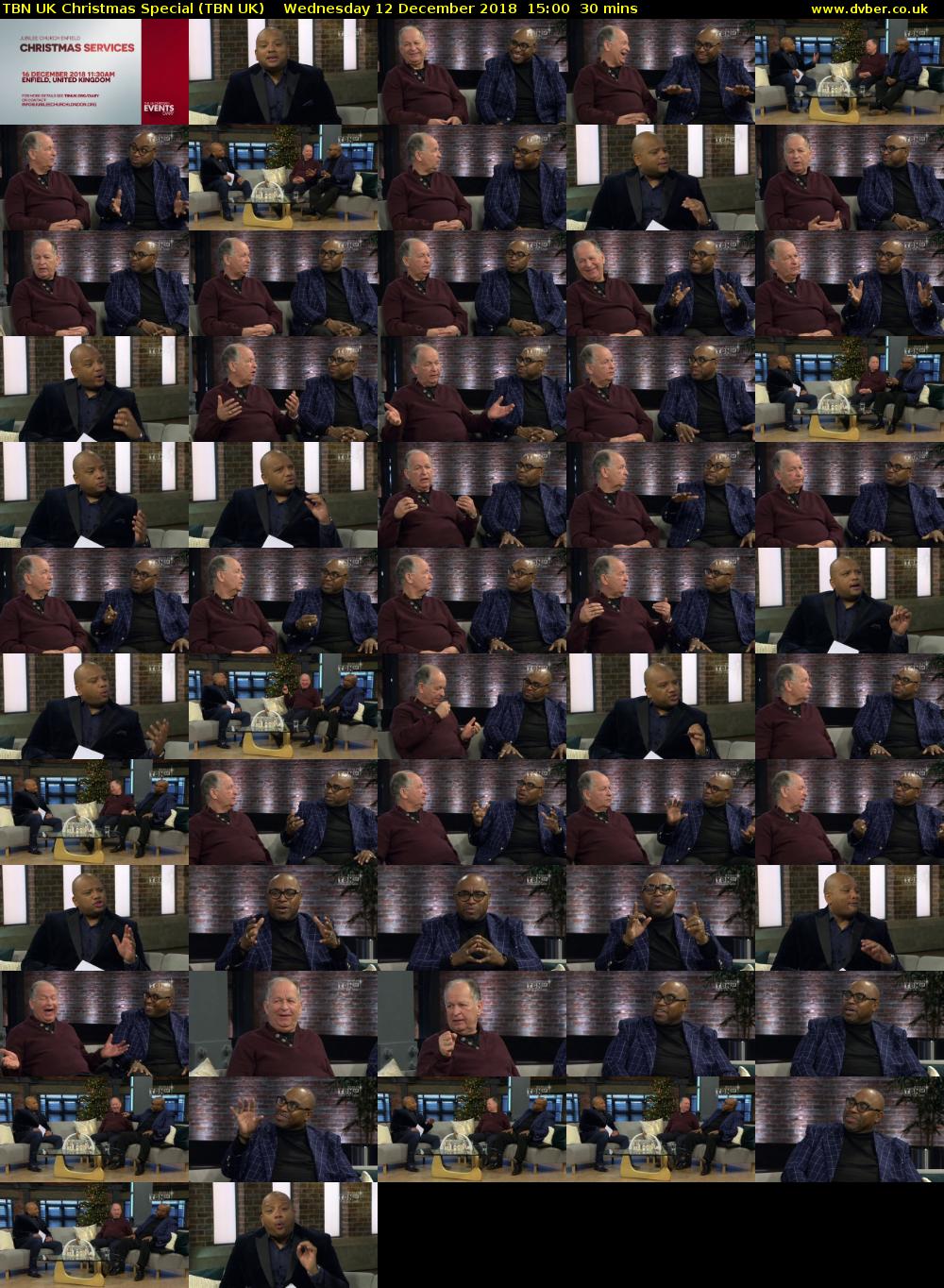 TBN UK Christmas Special (TBN UK) Wednesday 12 December 2018 15:00 - 15:30