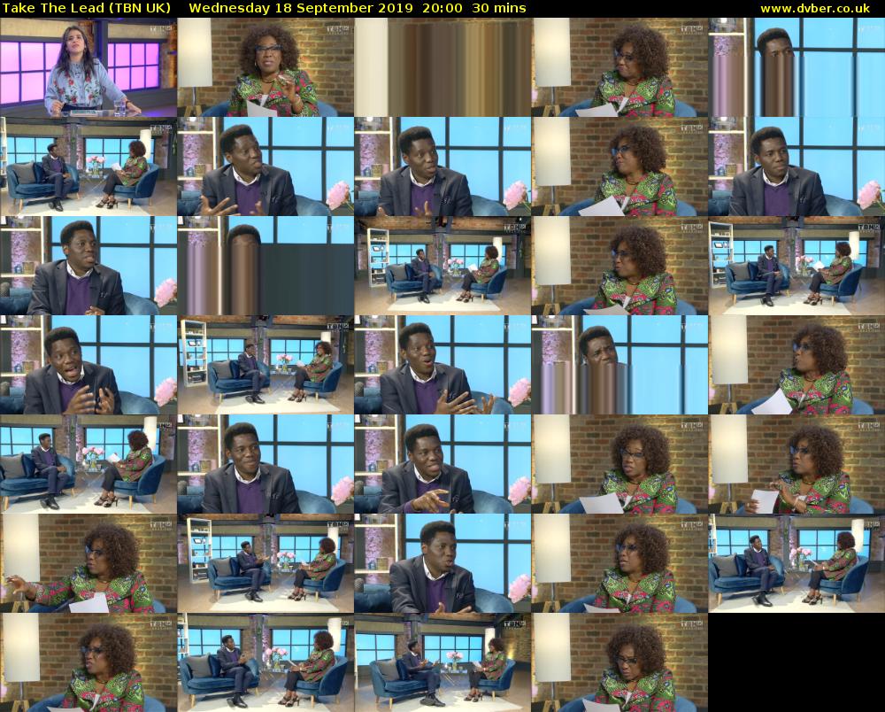 Take The Lead (TBN UK) Wednesday 18 September 2019 20:00 - 20:30