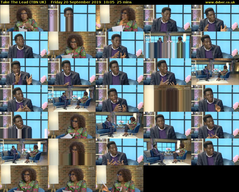 Take The Lead (TBN UK) Friday 20 September 2019 10:05 - 10:30